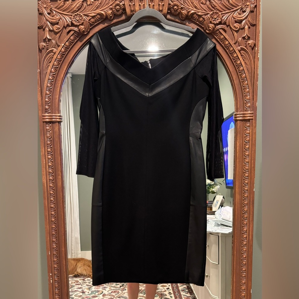 Anne Fontaine Elegant Black Long Sleeve Dress